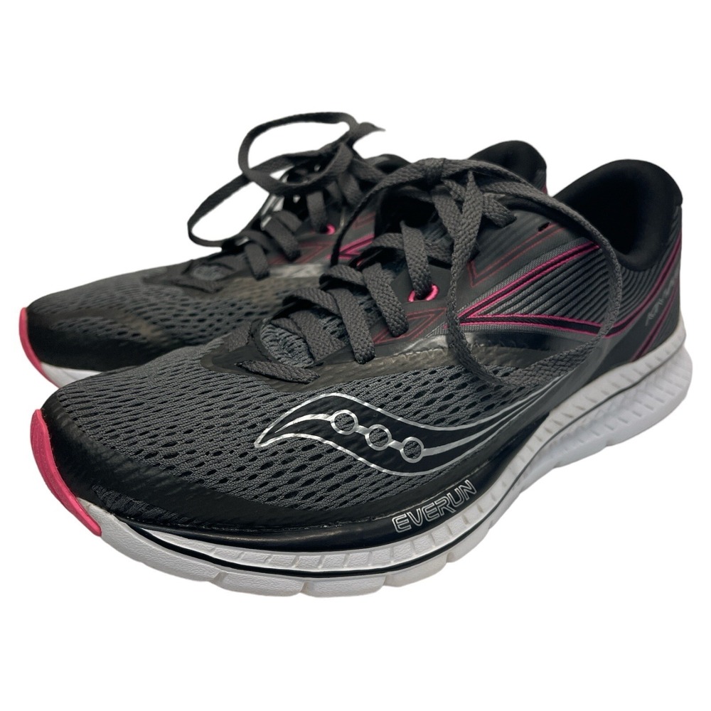 Saucony Kinvaras Everun Women's 7.5 Gray Running Shoes Sneakers
